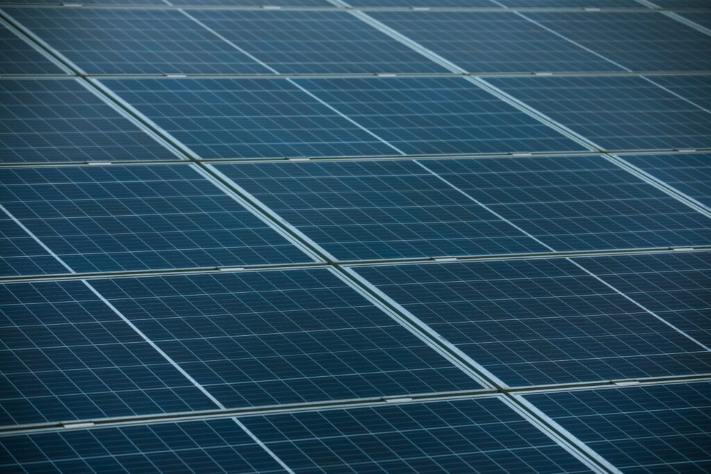 image of a solar farm